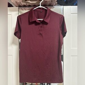Amazon Golf Polo T-Shirt | Burgundy
